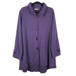 Soft Surroundings La Parisienne Jacket Purple XL
